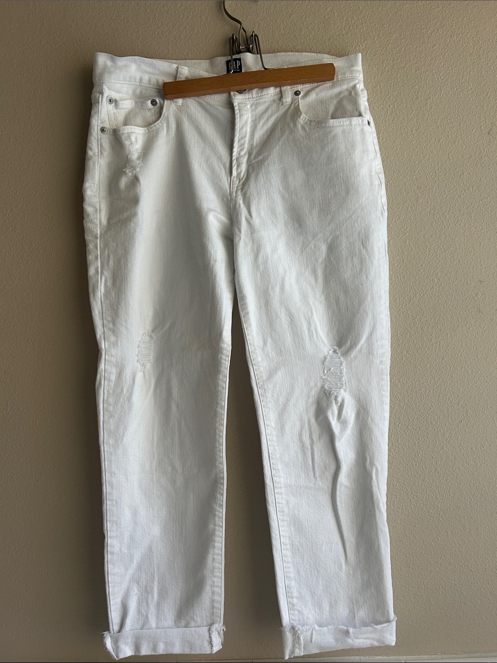 GAP White Best Girlfriend Jeans